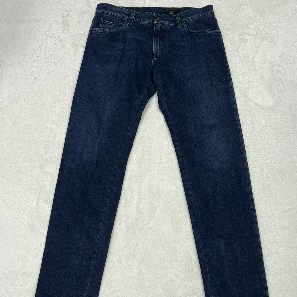 Dolce & Gabbana Slim Fit Jeans Blue Men’s EU 52/US 42